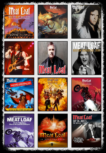 Vintage Collectible Posters - Metalen borden Gehaktbroodcollectie MUZIEKPOSTERS Vintage Retro