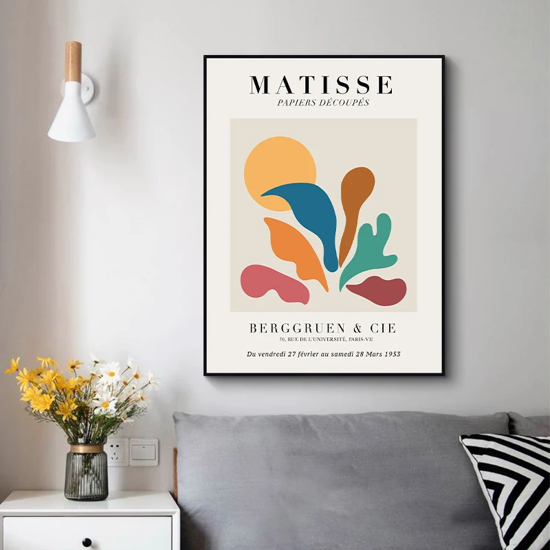 Vintage Collectible Posters - Canvas Schilderij Vintage Henri Matisse Beroemde