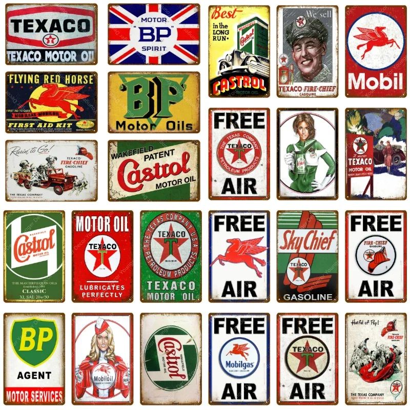 Vintage Collectible Plates - Vintage Texaco Motorolie Borden Sky Chief