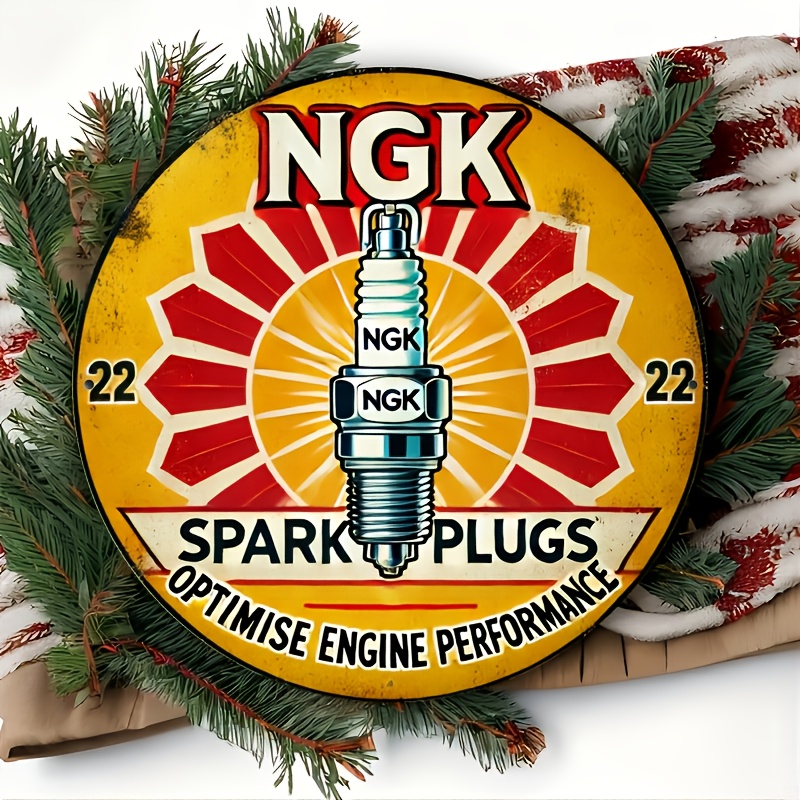 NGK Spark Plug Metal Tin Sign, - Vintage Collectible Plates recensie en prijs
