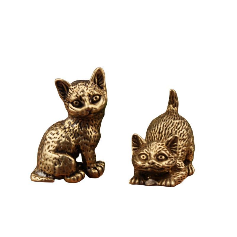 Klein messing kattenbeeldje me - Vintage Collectibles Store recensie en prijs