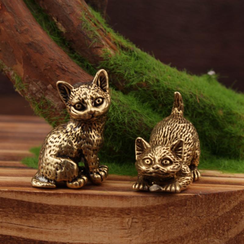 Klein messing kattenbeeldje me - Vintage Collectibles Store recensie en prijs