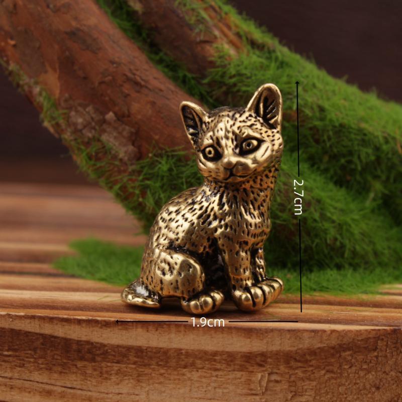 Klein messing kattenbeeldje me - Vintage Collectibles Store recensie en prijs