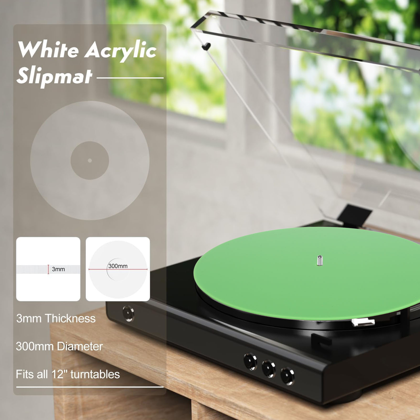 Platter Slipmat Acryl Draaitaf - Vinyl Record Cleaner recensie en prijs