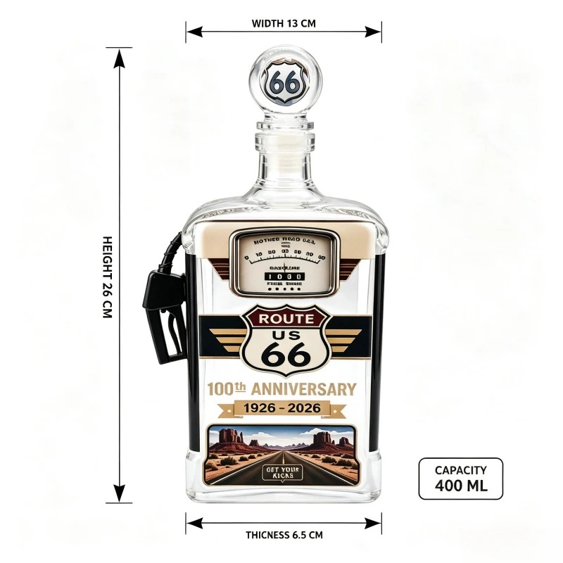 US Route 66 Glazen Whiskey Dec - Vintage Collectible Liquor Bottles recensie en prijs