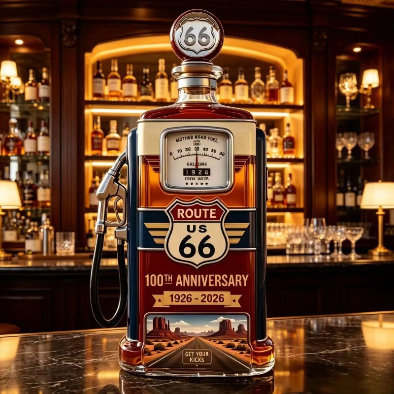 US Route 66 Glazen Whiskey Dec - Vintage Collectible Liquor Bottles recensie en prijs