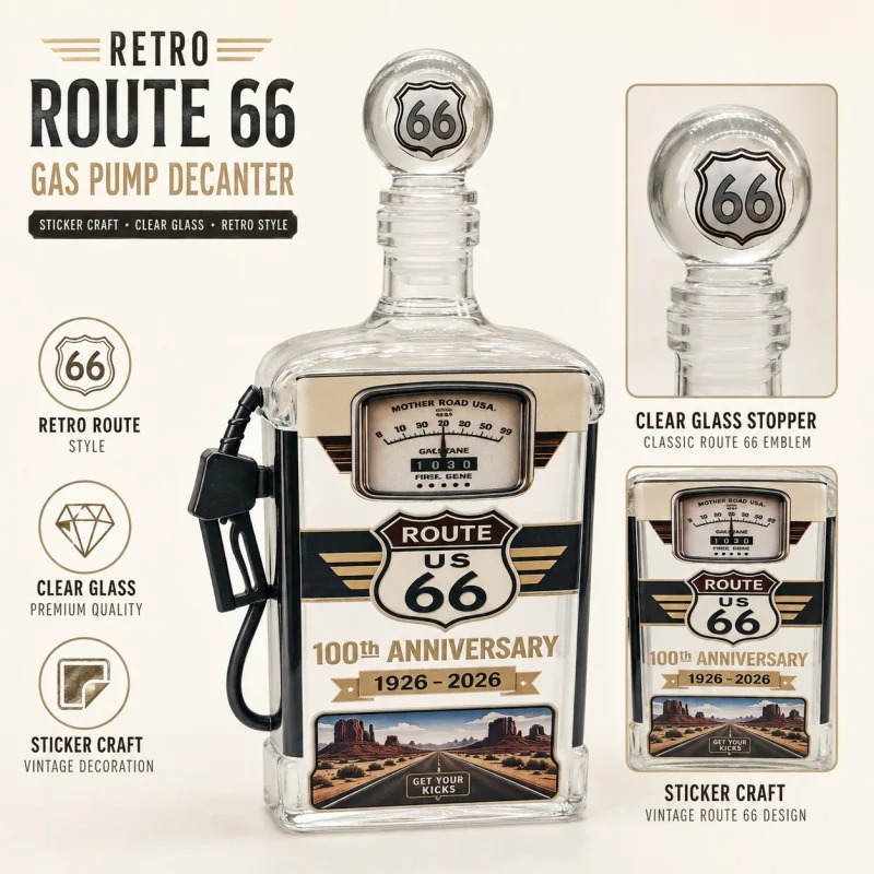 US Route 66 Glazen Whiskey Dec - Vintage Collectible Liquor Bottles recensie en prijs