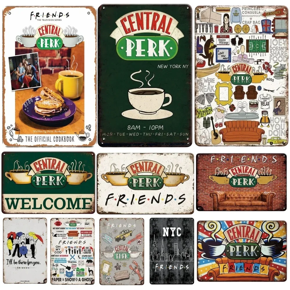 Welkom bij Central Perk, metal - Vintage Collectible Plates recensie en prijs